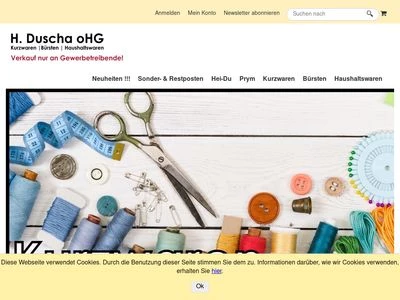 Website von H. Duscha OHG