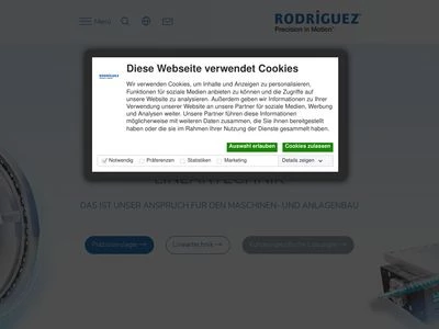 Website von Rodriguez GmbH