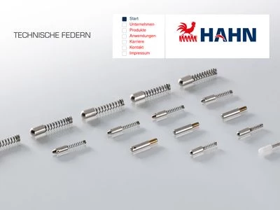 Website von Gebrüder Hahn GmbH