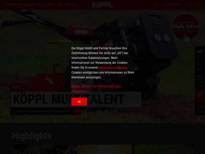 Website von Köppl GmbH