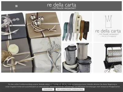 Website von Re della Carta e.K.