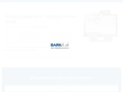 Website von BARK System- und Wiegetechnik GmbH & Co. KG