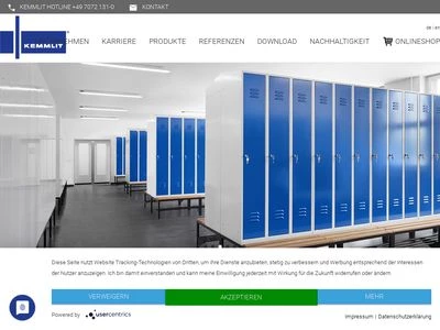 Website von KEMMLIT-Bauelemente GmbH