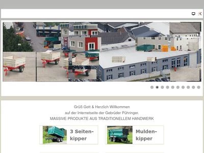 Website von Gebrüder Pühringer GmbH