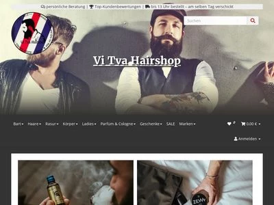 Website von Vi Tva Hair Shop