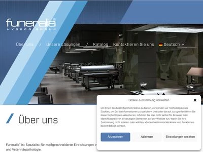 Website von Funeralia GmbH