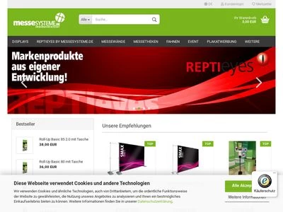 Website von expo messesysteme.de GmbH