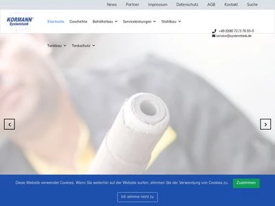 Website von BEHÄLTERBAU-SÜD GmbH