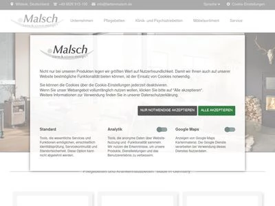 Website von Malsch GmbH