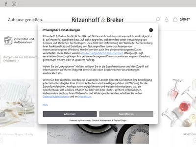Website von Ritzenhoff & Breker GmbH & Co. KG