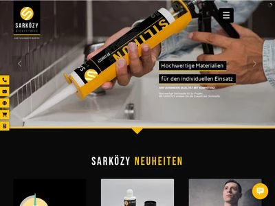 Website von Sarközy Dichtstoffe GmbH & Co. KG