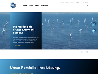 Website von Maschinenfabrik Reinhausen GmbH