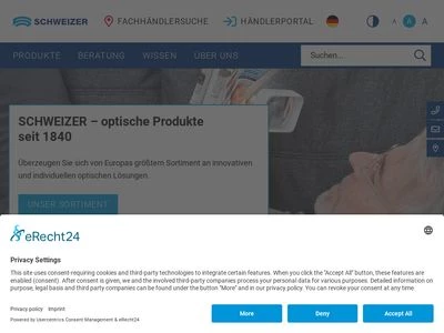 Website von A. Schweizer GmbH