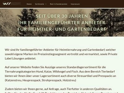 Website von GW Heimtier- & Gartenbedarfs- Handelsgesellschaft m.b.H.