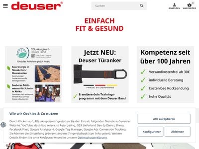 Website von Deuser GmbH & Co. KG