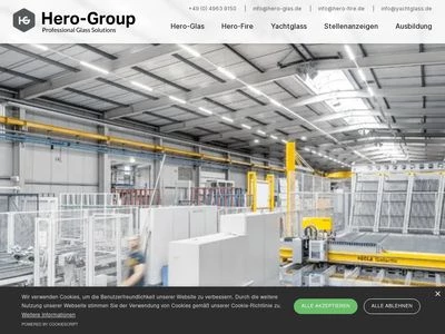 Website von HERO-GLAS VEREDELUNGS GmbH
