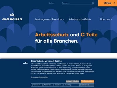Website von MÖWIUS GmbH