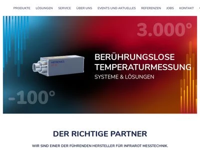 Website von HEITRONICS Infrarot Messtechnik GmbH