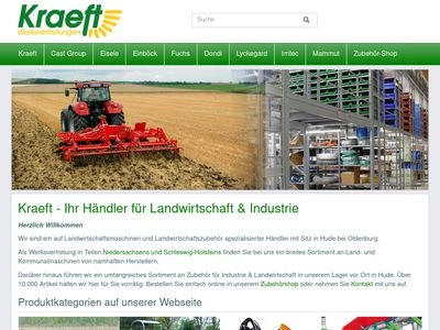 Website von Hans Kraeft GmbH & Co. KG