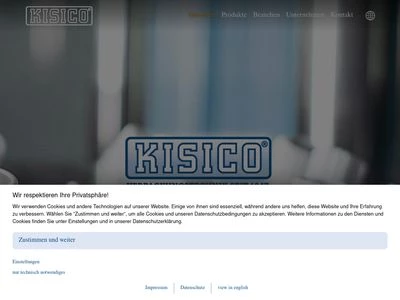Website von KISICO, Kirchner, Simon & Co GmbH