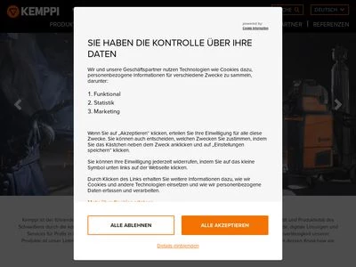 Website von Kemppi GmbH