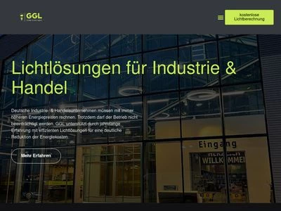 Website von GGL- Global Green Lights GmbH & Co. KG