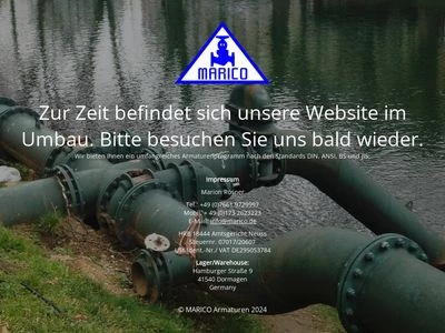 Website von MARICO Handels GmbH