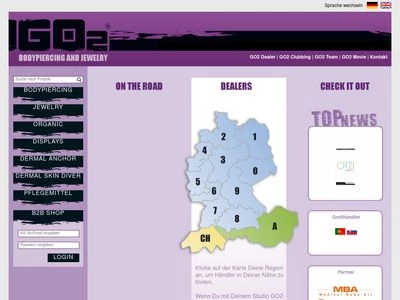 Website von GO2 GmbH