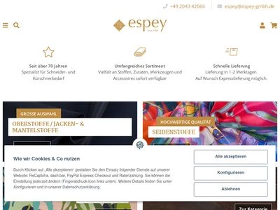 Website von H. Espey GmbH