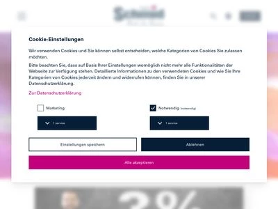 Website von Robert Schmid GmbH & Co. KG Farben- und Tapetengroßhandel