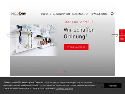 Website von DECO-FORM Kunststofftechnik GmbH