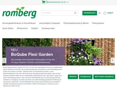 Website von Romberg GmbH & Co.KG