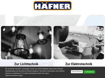 Website von Walter Häfner GmbH