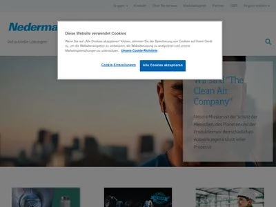 Website von Nederman GmbH