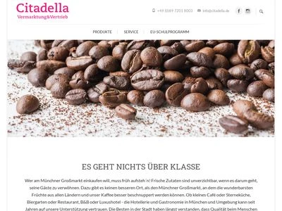 Website von Citadella GmbH