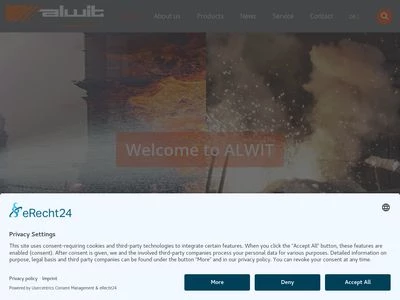 Website von  ALWIT GmbH Produktions- und Handelsgesellschaft für Arbeitsschutz