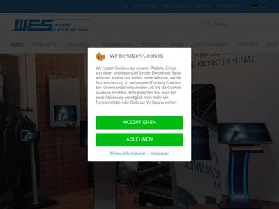 Website von WES Systeme Electronic GmbH