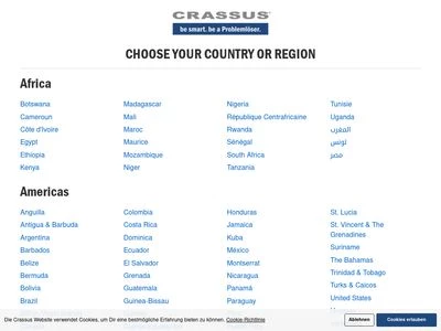 Website von Crassus GmbH & Co. KG