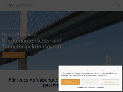 Website von MOOG GmbH Brückenzugangstechnik