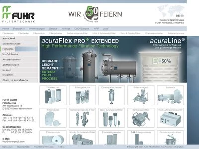 Website von FUHR GmbH