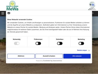 Website von MeWa Waagenservice & Getreidetechnik GmbH