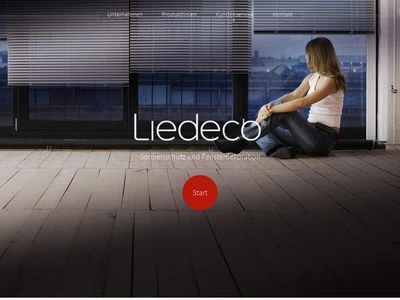 Website von Liedeco Innendekorationsartikel GmbH