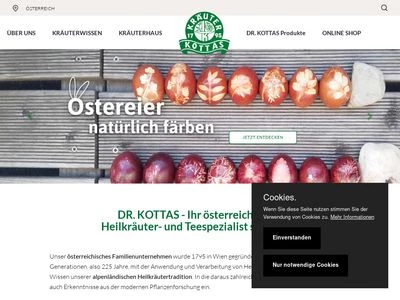 Website von KOTTAS PHARMA GmbH