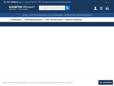 Website von KINETIK MSystem Technology GmbH