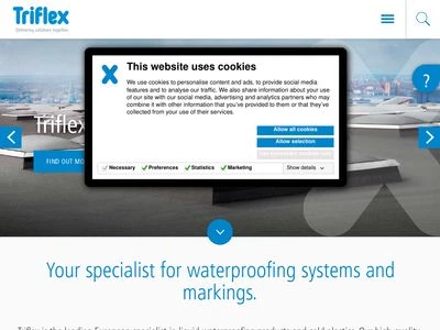 Website von Triflex GmbH & Co. KG