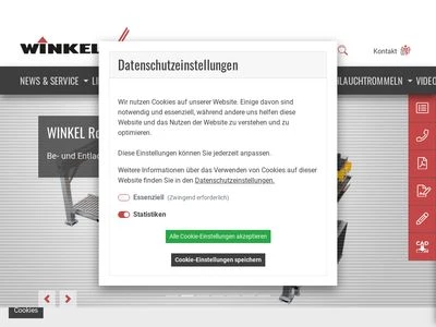 Website von WINKEL GmbH