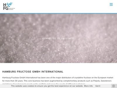 Website von Hamburg Fructose GmbH