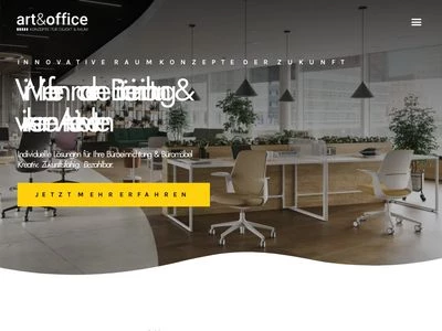Website von Art & Office Bürodesign GmbH