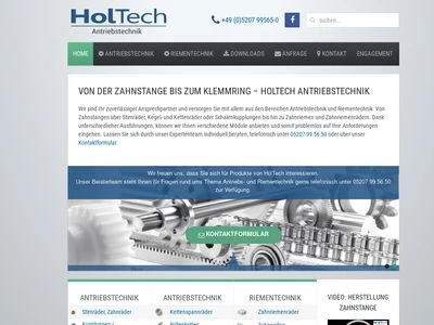 Website von Holtech Antriebstechnik GmbH & Co. KG