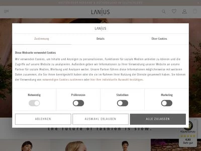 Website von LANIUS GmbH